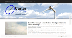 Desktop Screenshot of carterwindenergy.com